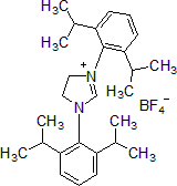 Picture of 1,3-Bis(2,6-di-i-propylphenyl)-4,5-dihydroimidazolium tetrafluoroborate, 97%