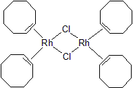 Picture of Chlorobis(cyclooctene)rhodium(I) dimer, Rh 28.1%