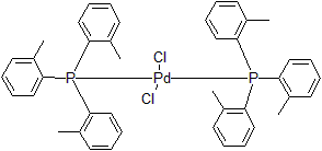Picture of trans-Dichlorobis(tri-o-tolylphosphine)palladium(II), Pd 13.5%