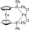 Picture of Dichloro [1,1’-bis(diphenylphosphino)ferrocene]palladium(II), Pd 15.5%
