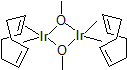 Picture of Di-µ-methoxobis(1,5-cyclooctadiene)diiridium(I), Ir 57.6%