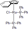 Picture of Chloro(indenyl)bis(triphenylphosphine)ruthenium(II), Ru 12.4%