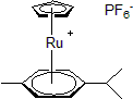 Picture of Cyclopentadienyl(p-cymene)ruthenium(II) hexafluorophosphate, Ru 22.7%