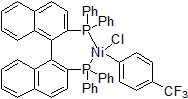 Picture of (SP-​4-​2)​-[1,​1'-​(1R)​-​[1,​1'-​binaphthalene]​-​2,​2'-​diylbis[1,​1-​diphenylphosphine-​κP]​]​chloro[4-​(trifluoromethyl)​phenyl] nickel