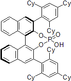 Picture of (11bR)​-4-​hydroxy-​2,​6-​bis(2,​4,​6-​tricyclohexylphenyl)​-Dinaphtho[2,​1-​d:1',​2'-​f]​[1,​3,​2]​dioxaphosphepin