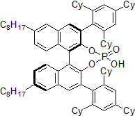 Picture of  (11bR)​-4-​hydroxy-​9,​14-​dioctyl-​2,​6-​bis[2,​4,​6-​tris(2,​4,​6-​tricyclohexylphenyl]​-Dinaphtho[2,​1-​d:1',​2'-​f]​[1,​3,​2]​dioxaphosphepin-4-​oxide, 97%