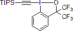 Picture of 1-[(Triisopropylsilyl)ethynyl]-3,3-bis(trifluoromethyl)-3(1H)-1,2-benziodoxole, 97%