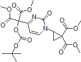 Picture of Dimethyl 2-(4-(2-((tert-butoxycarbonyl)oxy)-1,3-dimethoxy-1,3-dioxopropan-2-yl)-2-oxopyrimidin-1(2H)-yl)cyclopropane-1,1-dicarboxylate, 95%