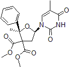 Picture of Dimethyl-2-methyl-5-(5-methyl-2,4-dioxo-3,4-dihydropyrimidin-1(2H)-yl)-2-phenyldihydrofuran-3,3(2H)-dicarboxylate, 95%