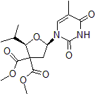 Picture of Dimethyl-2-isopropyl-5-(5-methyl-2,4-dioxo-3,4-dihydropyrimidin-1(2H)-yl)dihydrofuran-3,3(2H)-dicarboxylate, 95%