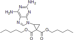 Picture of Dipentyl 2-(6-amino-9H-purin-9-yl)cyclopropane-1,1-dicarboxylate, 95%
