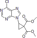Picture of Dimethyl 2-(6-chloro-9H-purin-9-yl)cyclopropane-1,1-dicarboxylate, 95%
