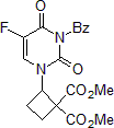 Picture of Dimethyl 2-(3-benzoyl-5-fluoro-2,4-dioxo-3,4-dihydropyrimidin-1(2H)-yl)cyclobutane-1,1-dicarboxylate, 95%