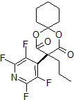 Picture of 3-​Propyl-​3-​(2,​3,​5,​6-​tetrafluoro-​4-​pyridinyl)​-1,​5-​dioxaspiro[5.5]​undecane-​2,​4-​dione, 96%