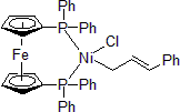 Picture of [1,1’-Bis(diphenylphosphino)ferrocene]chlorocinnamylnickel(II), 97%